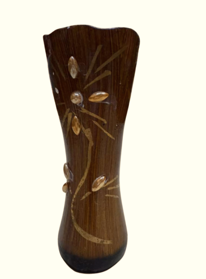 Handcrafted Wooden Decorative Flower Vase
